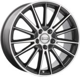 Alu kola CMS C23, 18x8 5x114.3 ET35, černá lesklá + leštění