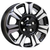 Alu kola CMS C31, 17x6.5 5x130 ET60, černá + leštění (zátěžová)