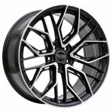 Alu kola Haxer HX015F, 20x10.5 5x120 ET30, černá + leštění (zátěžová)