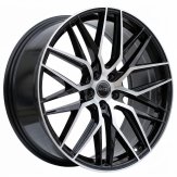 Alu kola Haxer HX035, 17x7.5 5x108 ET40, černá + leštění