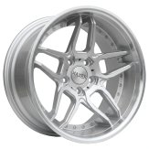 Alu kola Haxer SSA01, 19x8.5 5x120 ET35, stříbrná + leštěný límec