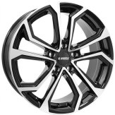 Alu kola IT WHEELS ELLA, 18x8 5x114.3 ET45, černá lesklá + leštění