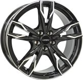 Alu kola IT WHEELS GINA, 18x8 5x108 ET45, černá lesklá + leštění (zátěžová)