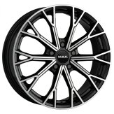 Alu kola MAK ASPHALT, 19x8.5 5x112 ET28, černá lesklá + leštění (zátěžová)
