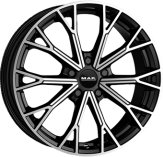 Alu kola MAK ASPHALT, 20x9.5 5x112 ET52, černá lesklá + leštění (zátěžová)
