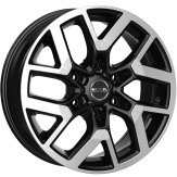 Alu kola MAK GRAVEL, 19x7.5 6x120 ET52, černá lesklá + leštění (zátěžová)
