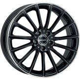 Alu kola MAK KOMET, 19x9 5x112 ET30, černá lesklá + leštěný límec (zátěžová)