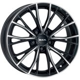Alu kola MAK MARK, 19x8.5 5x112 ET25, černá lesklá + leštění (zátěžová)