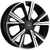 Alu kola MAK QVARZ, 17x7 5x100 ET39, černá lesklá + leštění