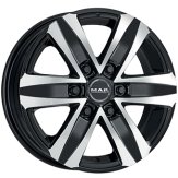 Alu kola MAK STONE 6, 17x7.5 6x130 ET60, černá lesklá + leštění (zátěžová)