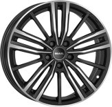 Alu kola MAK VIER, 18x8 5x112 ET50, černá lesklá + leštění (zátěžová)