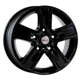 Alu kola Mille Miglia MMKV5, 16x6.5 5x130 ET60, černá lesklá (zátěžová)