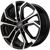 Alu kola MiM ESIS, 17x7.5 5x108 ET45, černá + leštění