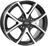 Alu kola MONACO WHEELS 2 CL2, 17x7 4x108 ET32, černá lesklá + leštění
