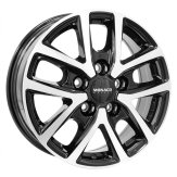 Alu kola MONACO WHEELS CL2T, 16x6.5 5x120 ET52, černá lesklá + leštění (zátěžová)