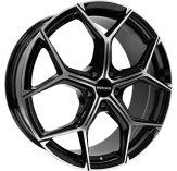 Alu kola MONACO WHEELS GP16, 19x8 5x108 ET45, černá lesklá + leštění
