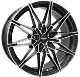 Alu kola MONACO WHEELS GP18, 19x8 5x112 ET29, černá matná + leštění (zátěžová)