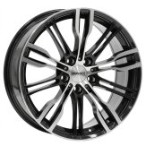 Alu kola MONACO WHEELS GP8, 19x8 5x120 ET32, černá lesklá + leštění (zátěžová)