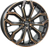 Alu kola MONACO WHEELS GPC17, 19x8 5x112 ET39, černá + měděná barva leštění (zátěžová)