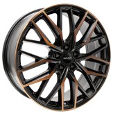 Alu kola MONACO WHEELS GPX, 20x8 5x112 ET40, černá + měděná barva leštění (zátěžová)