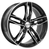 Alu kola MONACO WHEELS RR8M, 18x8 5x112 ET35, černá lesklá + leštění