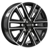 Alu kola MONACO WHEELS VT1, 17x6.5 6x120 ET49, černá lesklá + leštění (zátěžová)