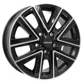 Alu kola MONACO WHEELS VT2, 17x7 5x130 ET68, černá lesklá + leštění (zátěžová)