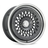 Alu kola Racing Line 1308B, 18x8.5 10x112 ET30, šedivá + leštěný límec