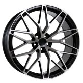 Alu kola Racing Line 3S1067, 20x10.5 5x130 ET64, černá + leštění (zátěžová)