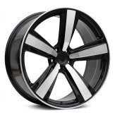 Alu kola Racing Line 3S1239, 21x9.5 5x112 ET26, černá + leštění (zátěžová)