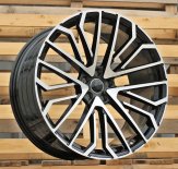 Alu kola Racing Line 3S1261, 22x10 5x112 ET21, černá + leštění (zátěžová)