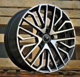 Alu kola Racing Line 3S1261, 22x10 5x112 ET21, černá + leštění (zátěžová)