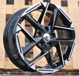 Alu kola Racing Line 3S1267, 17x7 5x114.3 ET48, černá + leštění