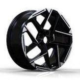 Alu kola Racing Line 3S1267, 17x7 5x114.3 ET48, černá + leštění