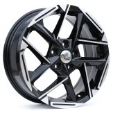 Alu kola Racing Line 3S1267, 18x8 5x114.3 ET48, černá + leštění