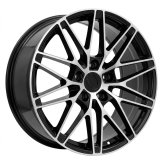 Alu kola Racing Line 3S1324, 20x10 5x130 ET49, černá + leštění (zátěžová)