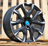 Alu kola Racing Line 3S1349, 19x9 5x112 ET44, černá matná + leštění (zátěžová)