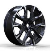 Alu kola Racing Line 3S1349, 20x8.5 5x112 ET28, černá matná + leštění