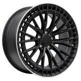 Alu kola Racing Line 3S1384, 19x9.5 5x112 ET43, černá matná + leštěný límec