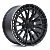 Alu kola Racing Line 3S1384, 19x9.5 5x112 ET45, černá matná + leštěný límec (zátěžová)