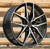 Alu kola Racing Line 3S1405, 20x8 5x114.3 ET40, černá + leštění (zátěžová)