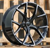 Alu kola Racing Line 3S5997, 17x7.5 5x112 ET36, černá + leštění