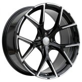 Alu kola Racing Line 3S5997, 19x8 5x112 ET49, černá + leštění