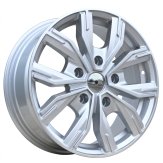Alu kola Racing Line 6408, 16x6.5 5x130 ET56, stříbrná