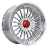 Alu kola Racing Line 7307R, 17x9 5x120 ET15, stříbrná + leštěný límec