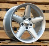 Alu kola Racing Line 7961F, 17x8.5 5x120 ET15, stříbrná