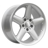 Alu kola Racing Line 7961F, 17x8.5 5x120 ET15, stříbrná