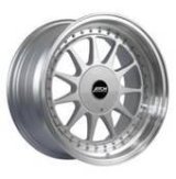 Alu kola Racing Line 7962F, 17x7.5 4x100 ET30, stříbrná + leštěný límec