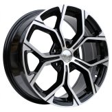 Alu kola Racing Line A056, 18x7.5 5x112 ET51, černá + leštění