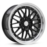 Alu kola Racing Line A1025, 18x9 5x120 ET35, černá + leštěný límec